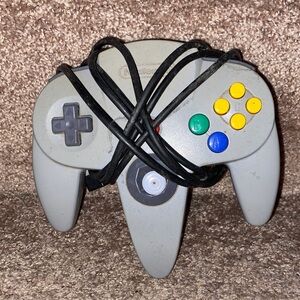 Nintendo Gray and Multicolor Controller